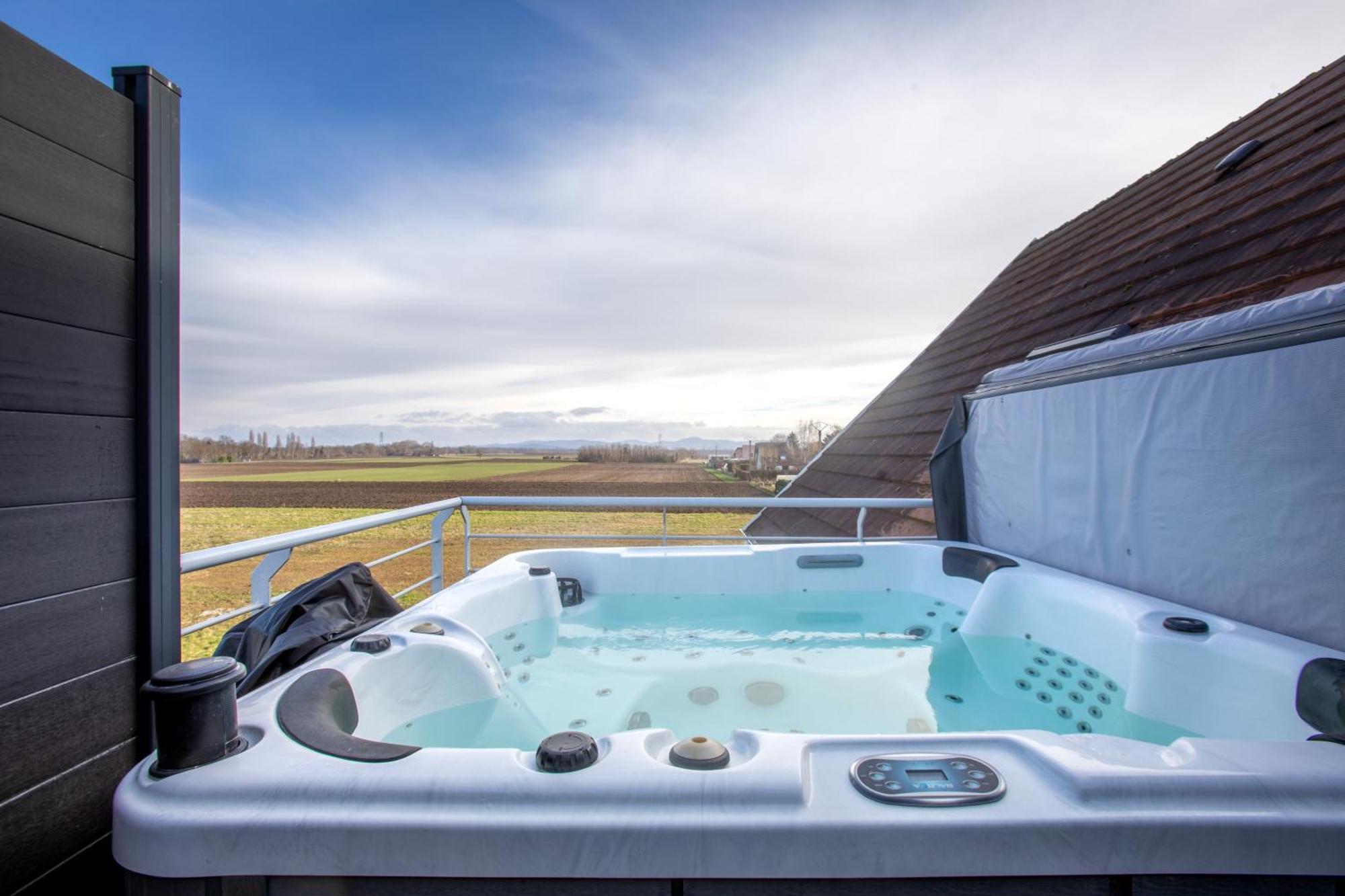 Esplanade Home Private Spa Jacuzzi Sauna Parking, Colmar Muntzenheim Exteriör bild